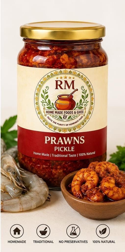 Prawns Pickle (రొయ్యల పచ్చడి)