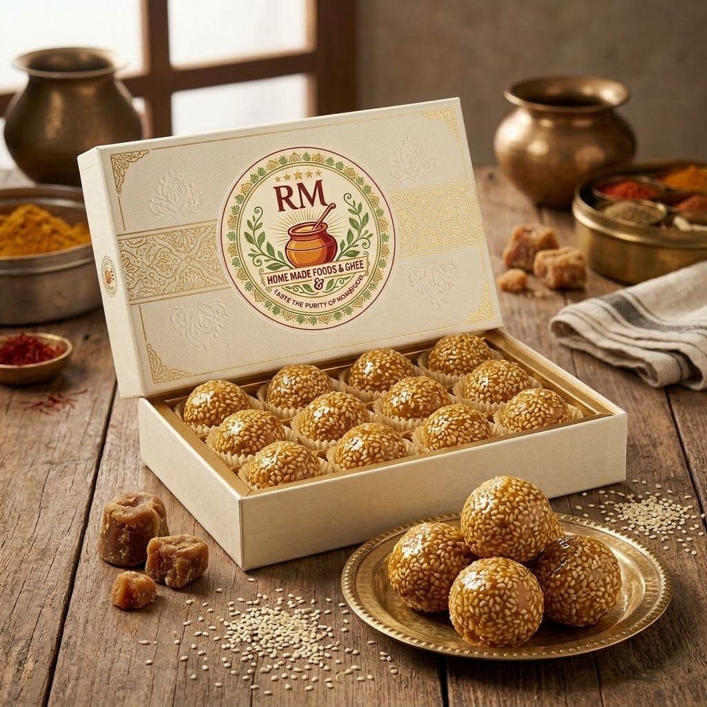 Sesame (Til) Laddu (నువ్వుల లడ్డు)